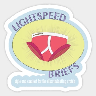 Lightspeed Briefs Sticker